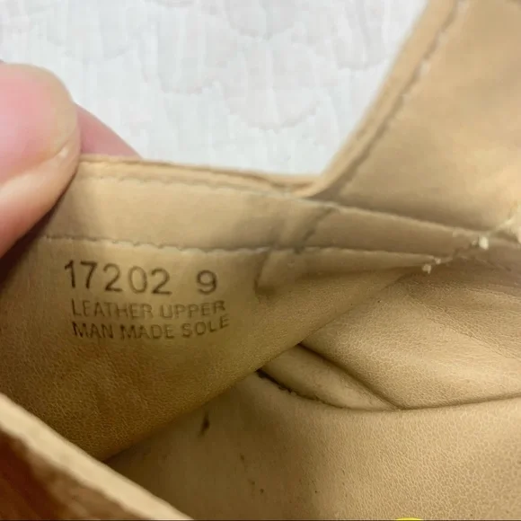 Sophia Milano Leather Slingback Sandals Size 9 Beige Made in Italy - Picture 4 of 13